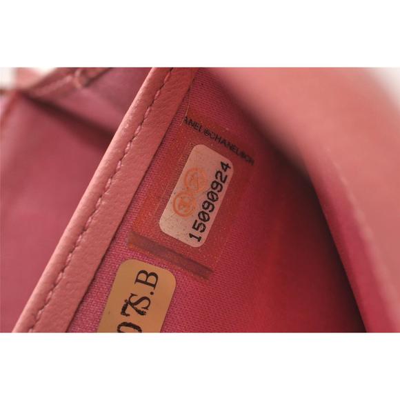 Auth Chanel Camellia Calf Skin Cc Logo #75466C21B - Picture 12 of 15